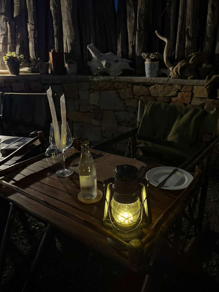 Lantern dinner on the reserve