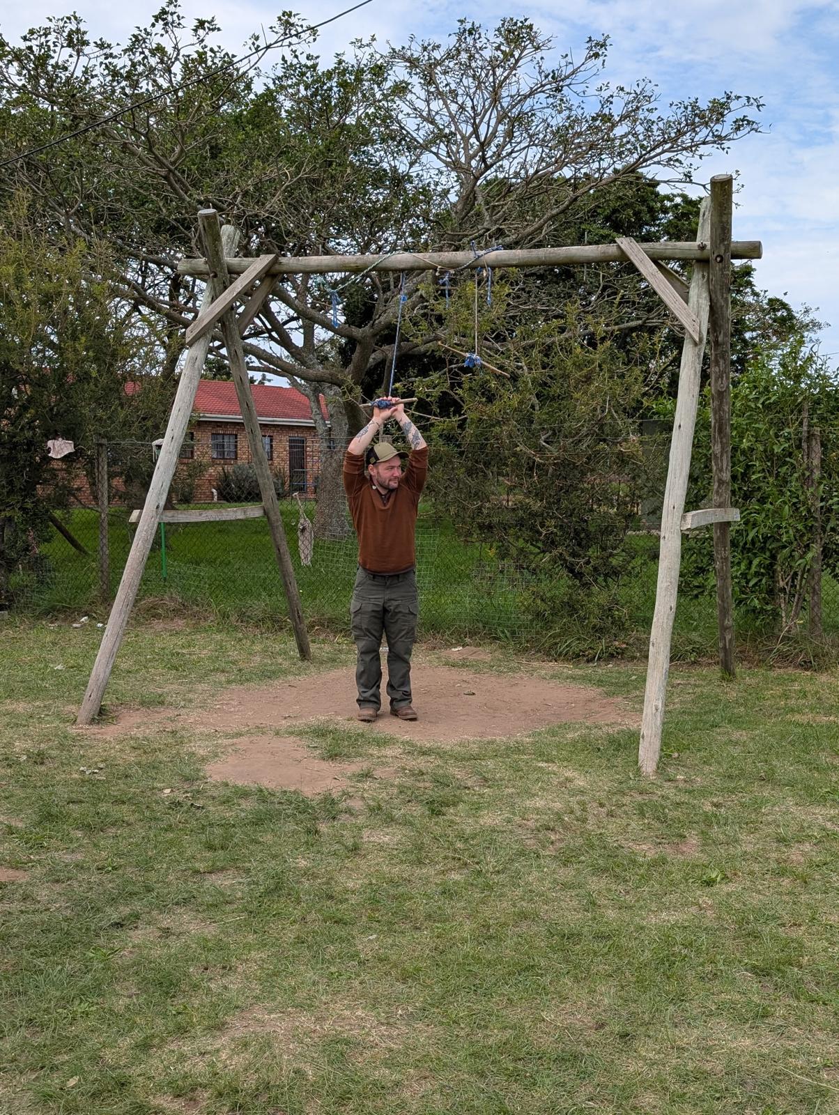 Pullup rig at the bush training camp