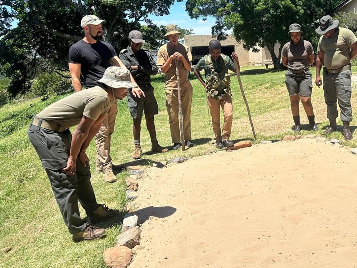 Ranger training in the bush